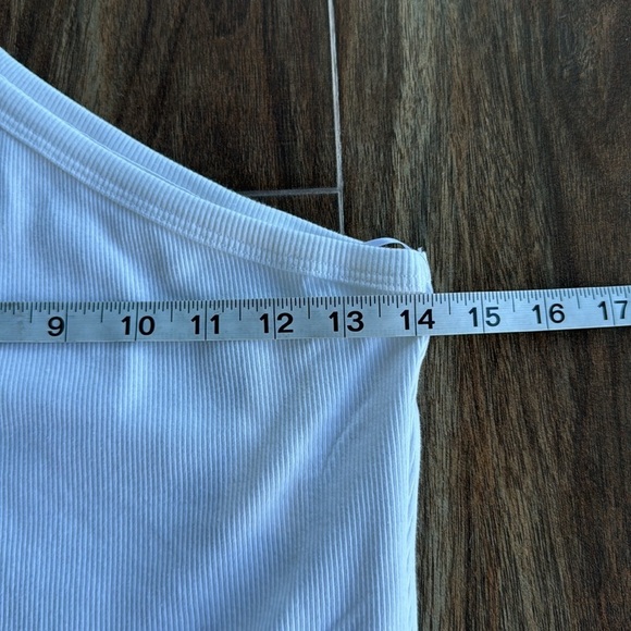 NWT Pilcro Ribbed One Shoulder Top - Picture 4 of 14